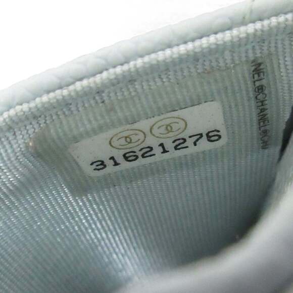 CHANEL Caviar Leather Matelasse Chain Pass Case with Key Ring, Light Blue, Wo... - Picture 10 of 16